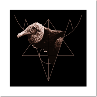 Black Vulture Sigil Protection Posters and Art